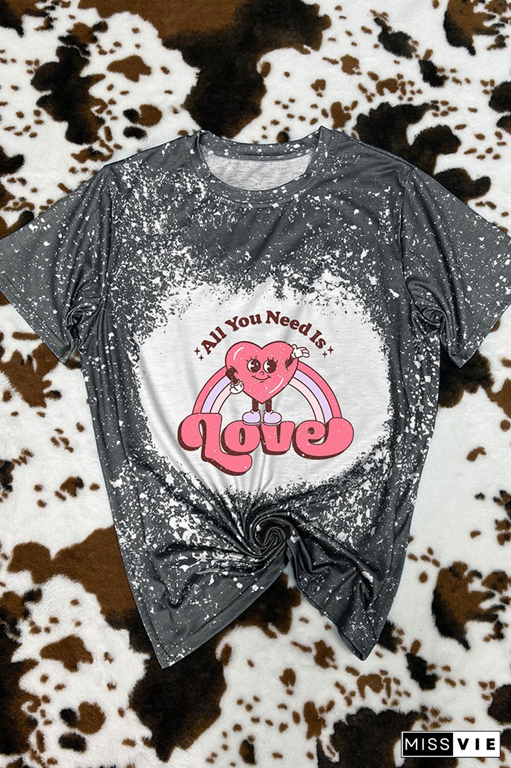 All You Need is Love Valentines Graphic Tee Wholesale