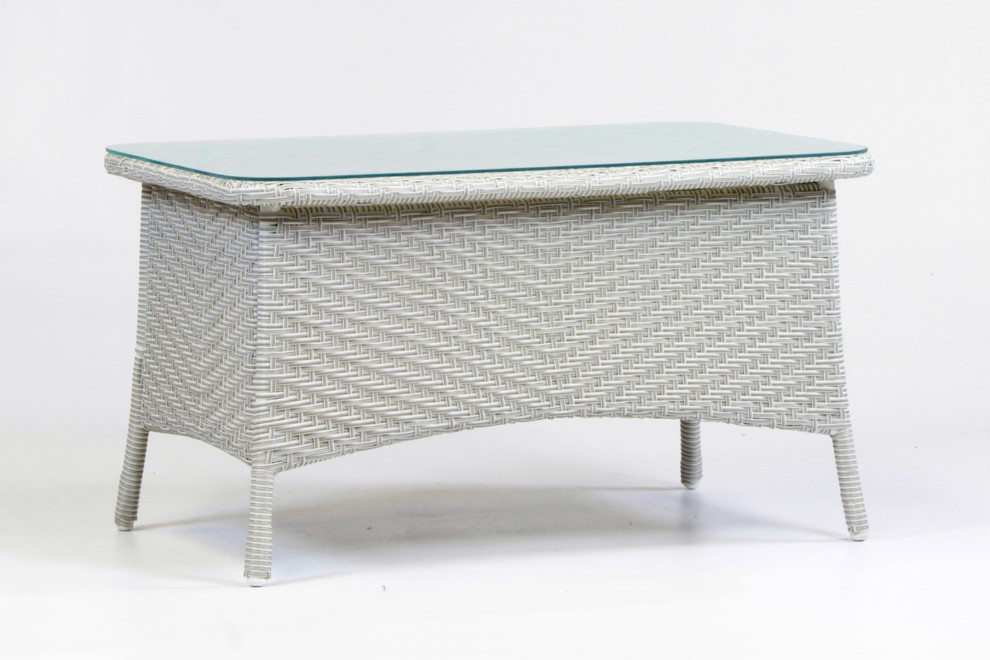 Bahia Rustic White Coffee Table   Contemporary   Outdoor Coffee Tables   by South Sea Outdoor Living  Houzz