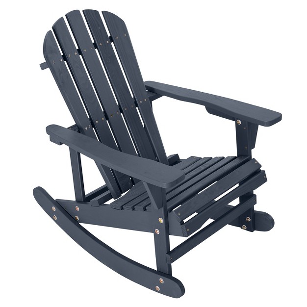 Saint Birch Adirondack Wooden Rocking Chair