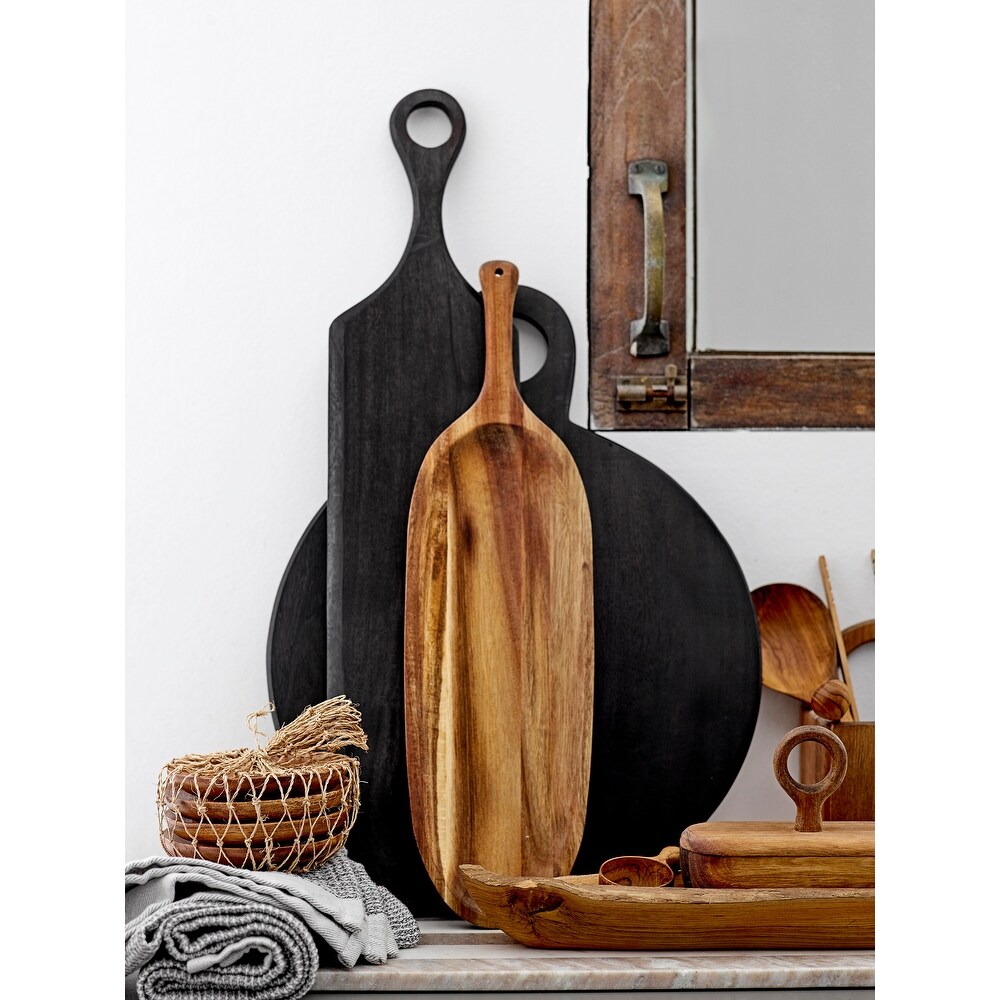 Black Acacia Wood Tray/Cutting Board