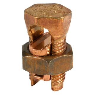 ILSCO Copper Split Bolt Connector Conductor Range for Equal Main and Tap 250-10 Sol IK-250-EC