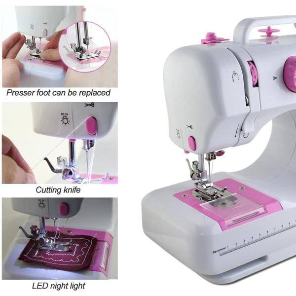 Advanced Crafting Sewing Machine 12 Built-In Stitches Cute Pink FHSM-505