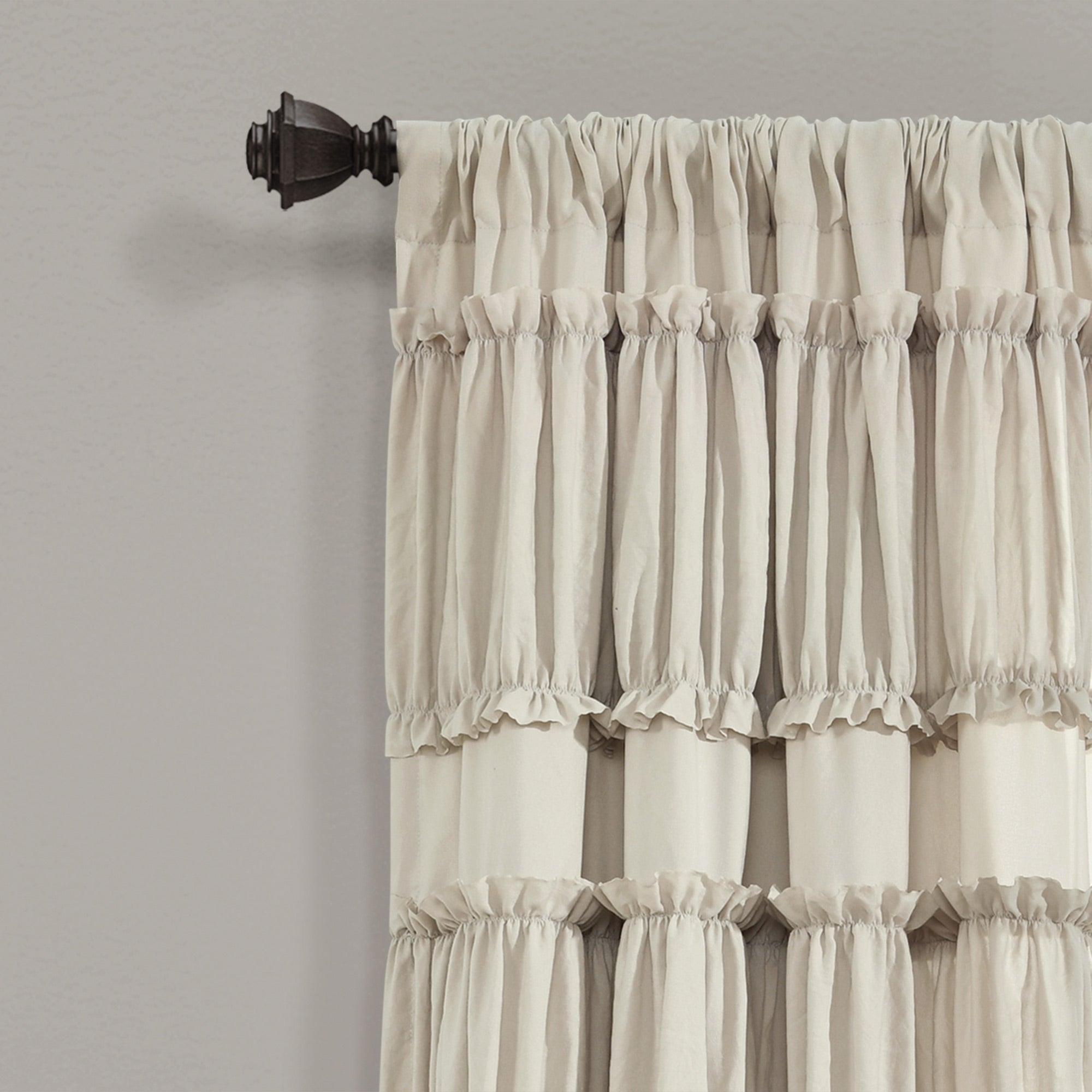 Nova Ruffle Window Curtain Panel Set