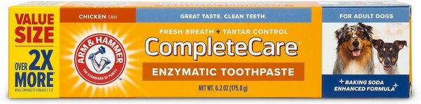 Arm and Hammer Complete Care Adult Chicken Flavored Dog Toothpaste， 6.2-oz tube