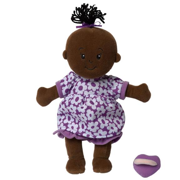 Wee Baby Stella Doll - Brown with Black Hair by Manhattan Toy