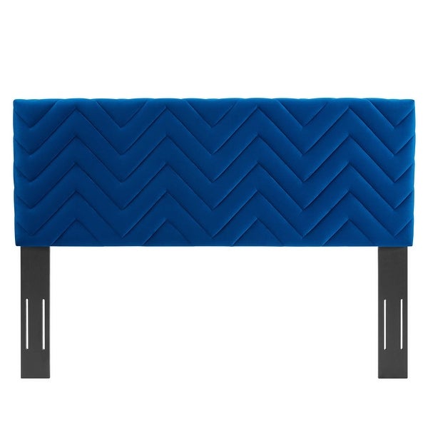 Mercy Chevron Tufted Performance Velvet Twin Headboard - - 37076240