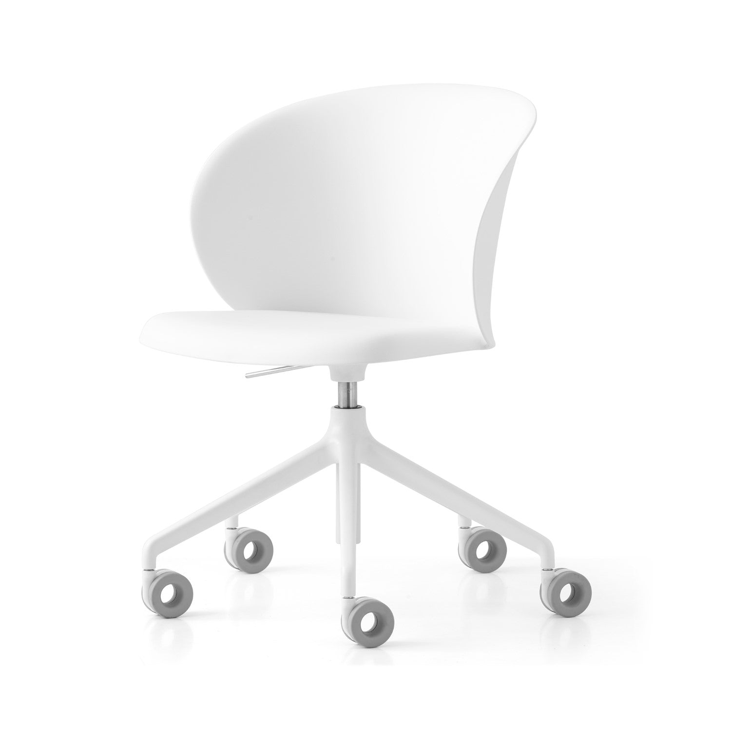 Tuka Indoor/Outdoor Optic White Base Swivel Office Chair