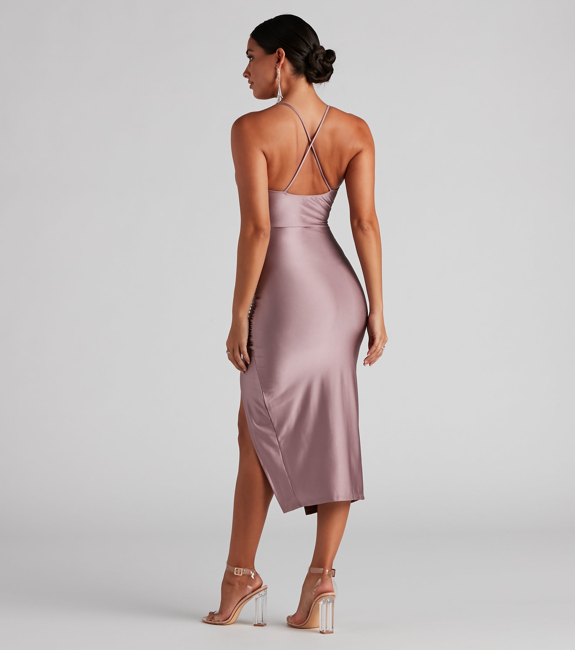 Sleek Style Moves Midi Dress