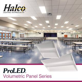 HALCO LIGHTING TECHNOLOGIES 1 ft. x 4 ft. 2190- 4437 Lumens Volumetric Integrated LED White Panel Light Wattage and CCT Selectable 350040005000K 14FSVPL8DU 81779