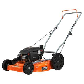 YARDMAX 21 in. 170cc 2-in-1 Gas Walk Behind Push Lawn Mower with High Rear Wheels YG1550