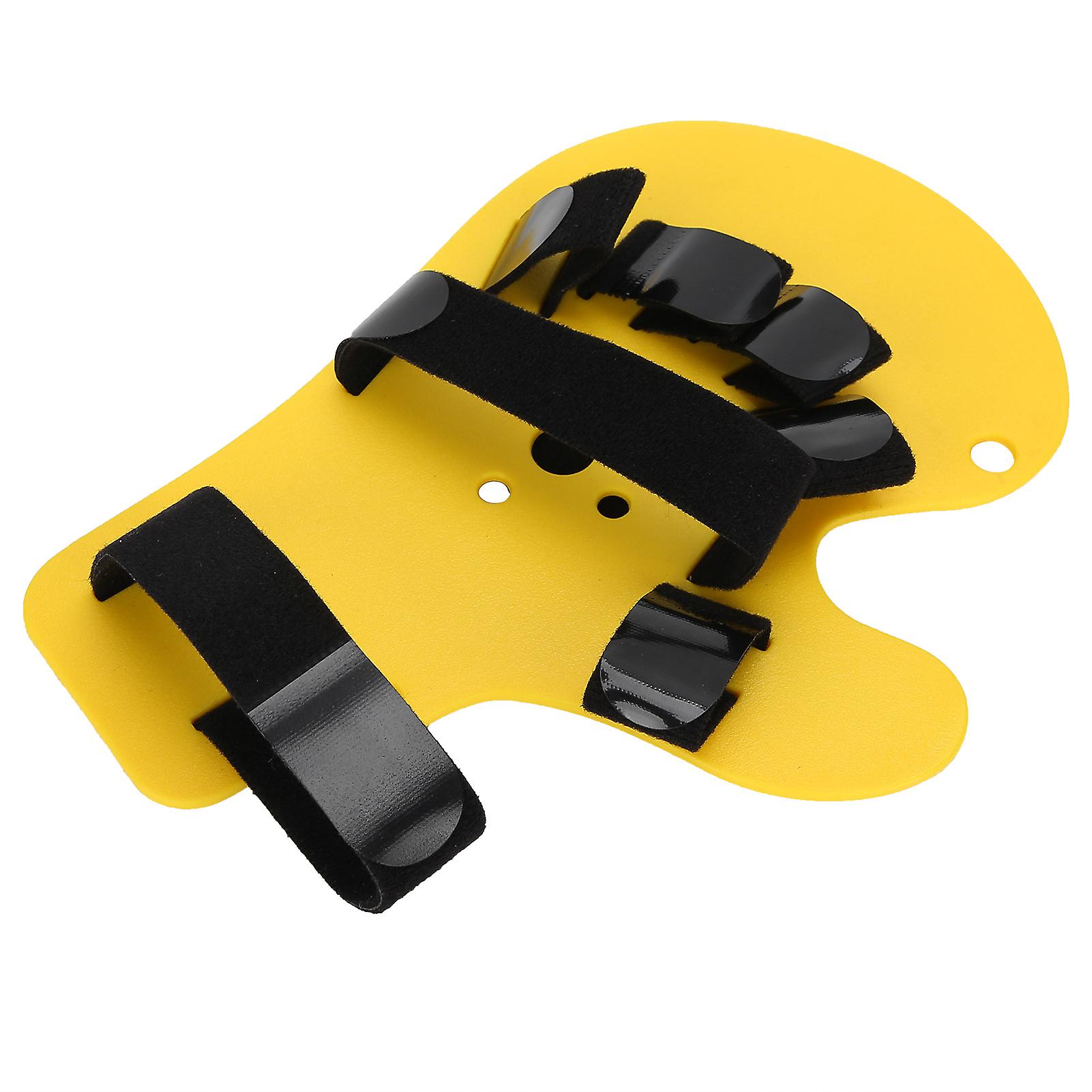 Adult Finger Orthotics Board Stroke Hemiplegia Hand Finger Separate Plate Splint (sling Type)yellow