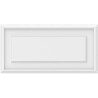 Ekena Millwork 58 in. x 24 in. x 12 in. Legacy Raised Panel White PVC Decorative Wall Panel WALP24X12X062LEG