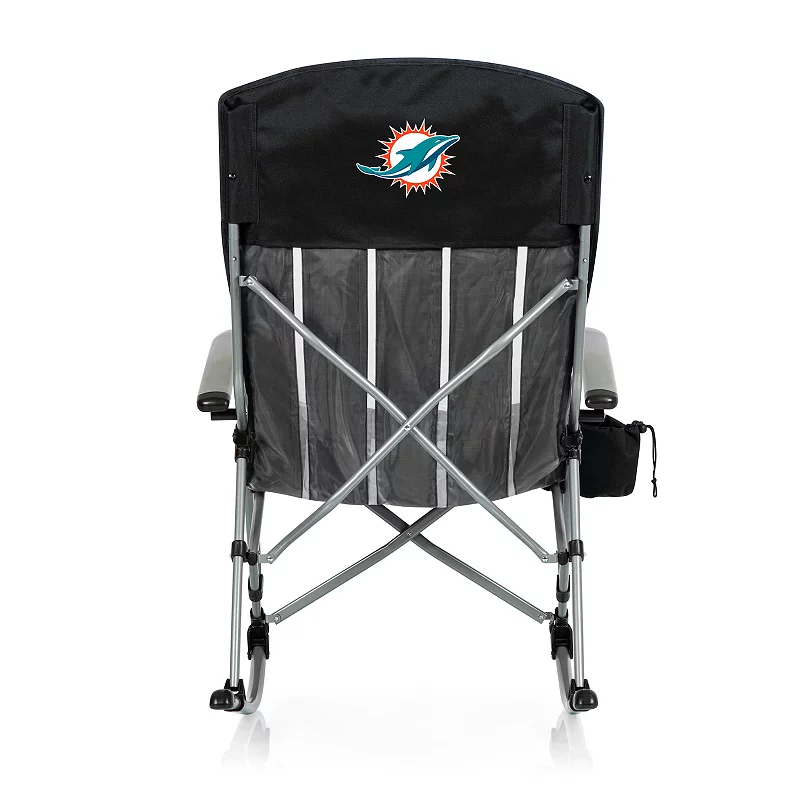 NFL Miami Dolphins Outdoor Rocking Camping Chair