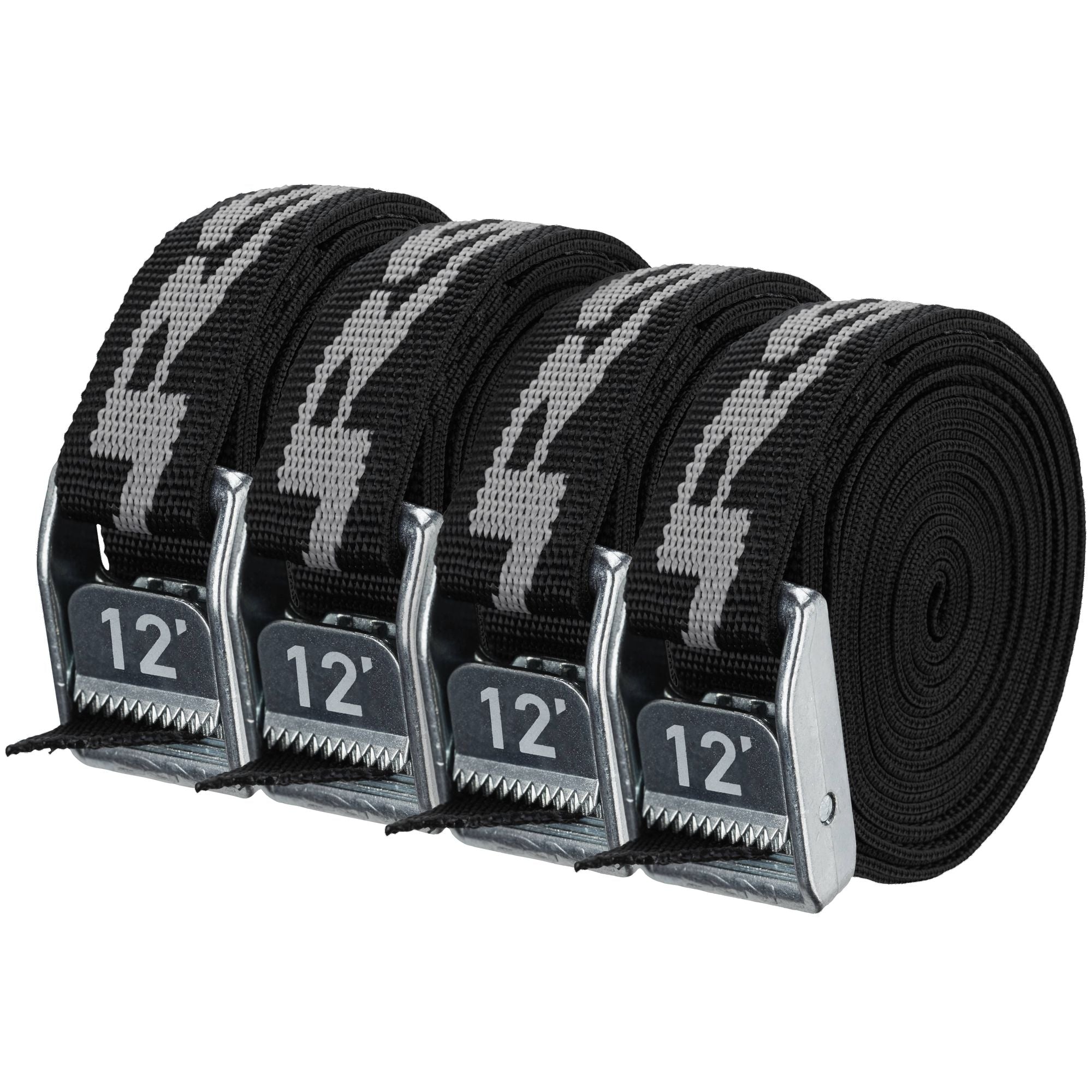 NRS 12' Strap 4-Pack Stealth Black