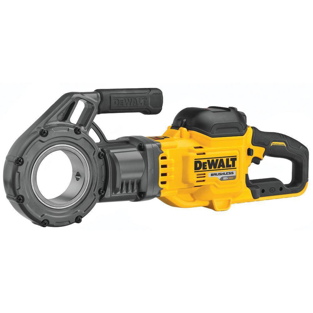 DW FLEXVOLT 60V MAX Cordless 12 in. - 2 in. Pipe Threader Kit with (2) FLEXVOLT 9.0Ah Batteries DCE700X2