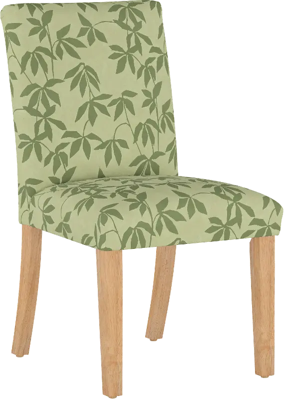 Jennifer Floral Sage Upholstered Dining Chair - Skyline Furniture