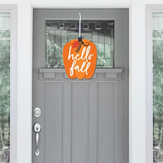 Big Dot Of Happiness Fall Pumpkin Hanging Porch Halloween Or Thanksgiving Party Outdoor Decorations Front Door Decor 1 Piece Sign