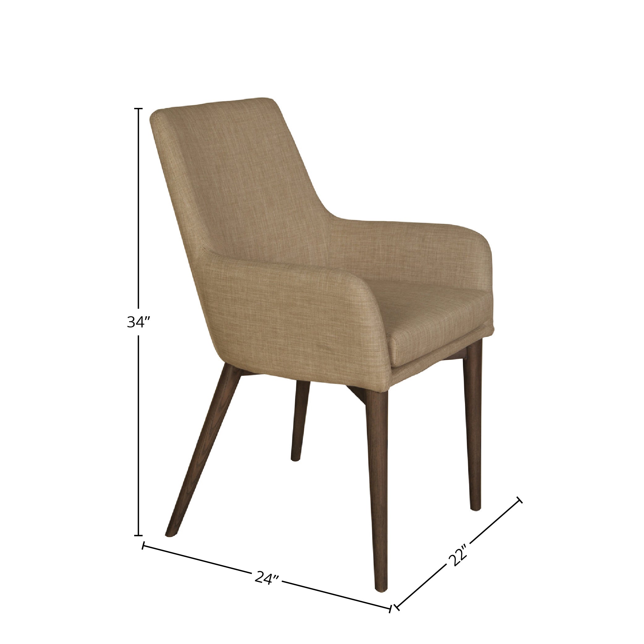 Fritz Arm Dining Chair – Beige