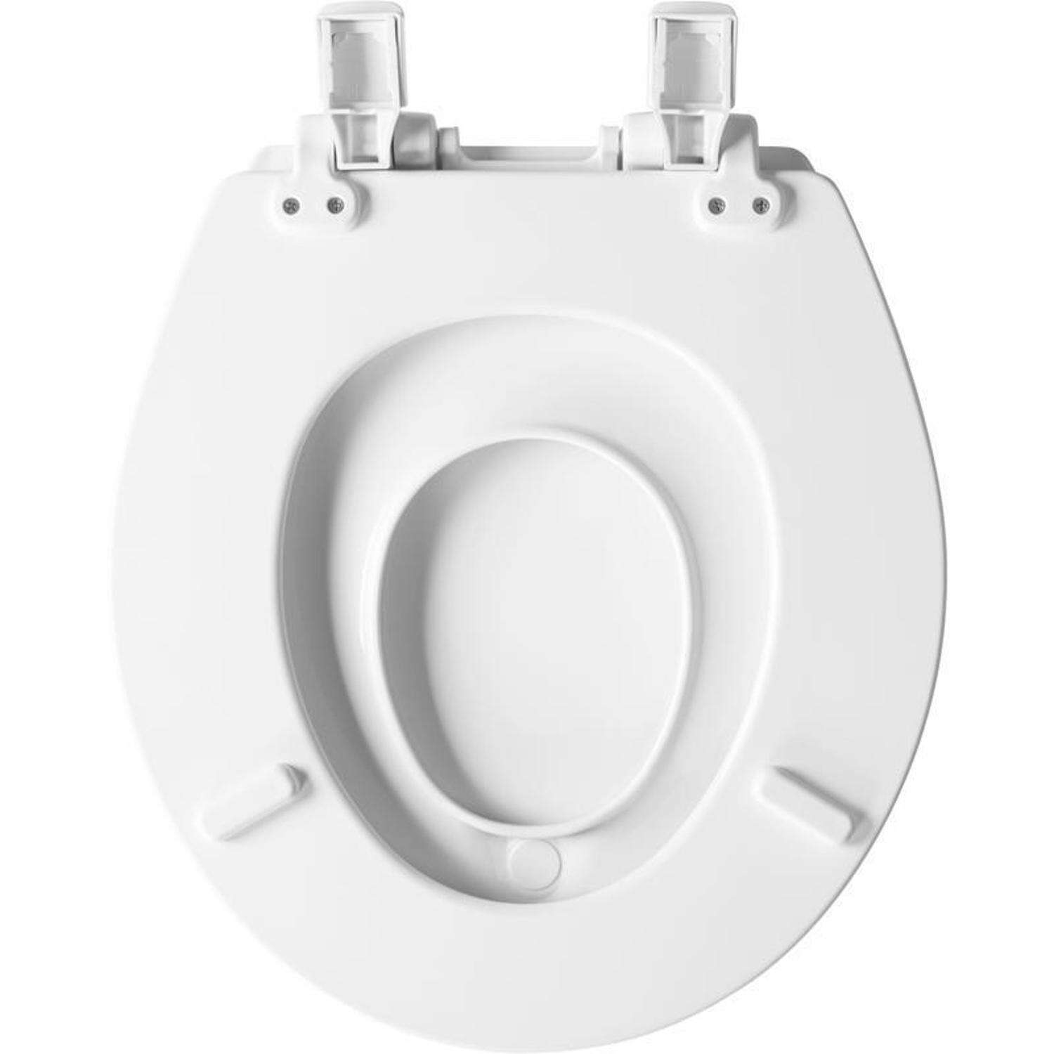 Mayfair by Bemis NextStep2 Slow Close Round White Enameled Wood Toilet Seat