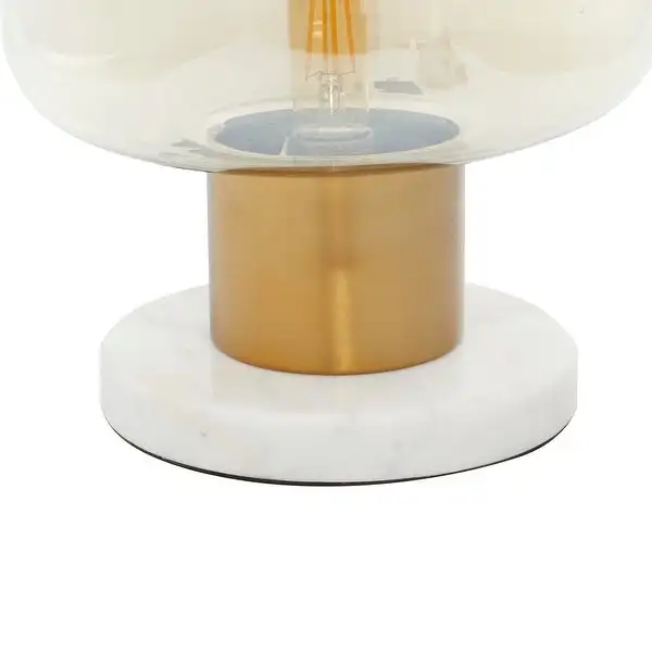 Gold Metal Modern Table Lamp 14 x 10 x 10 - 10 x 10 x 14