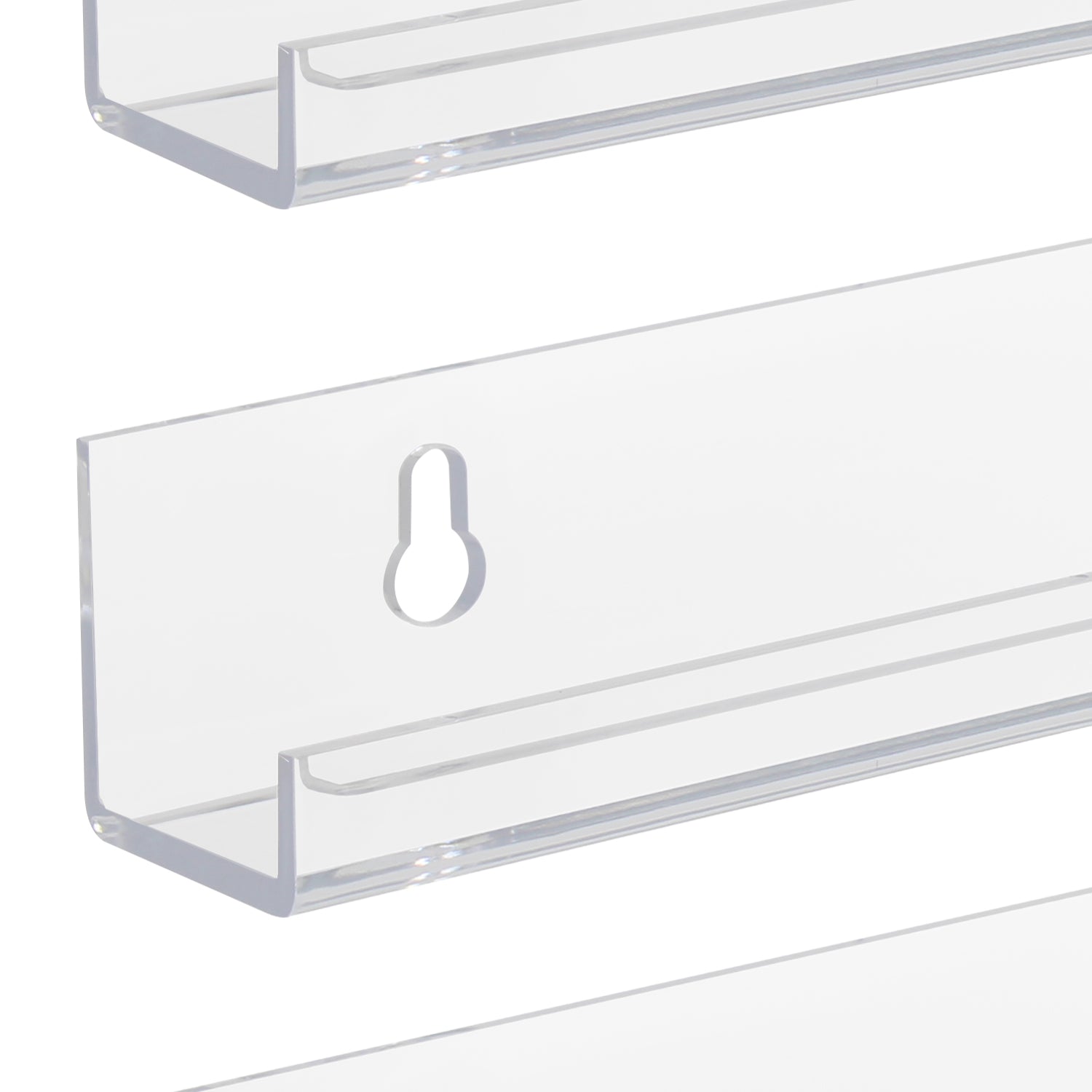 Sorbus Acrylic Wall Ledge Floating Shelf Rack Organizer- 3 Pack