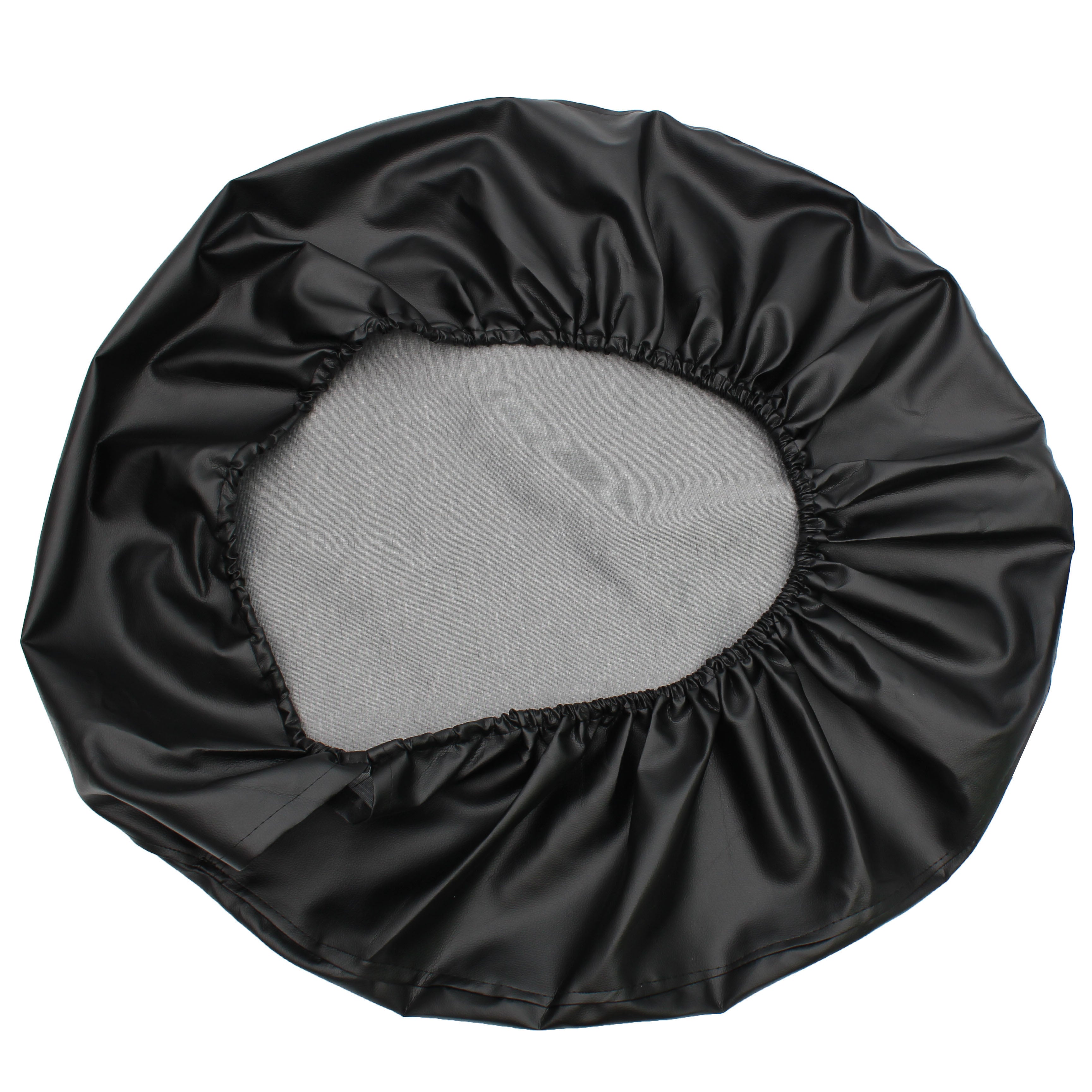 PVC Thickening Leather Spare Tire Wheel Cover for Car Truck SUV Camper Trailer Universal Fit RV JP FJ，R15 M Black (for Overall Wheel Diameter 27-30 inch)