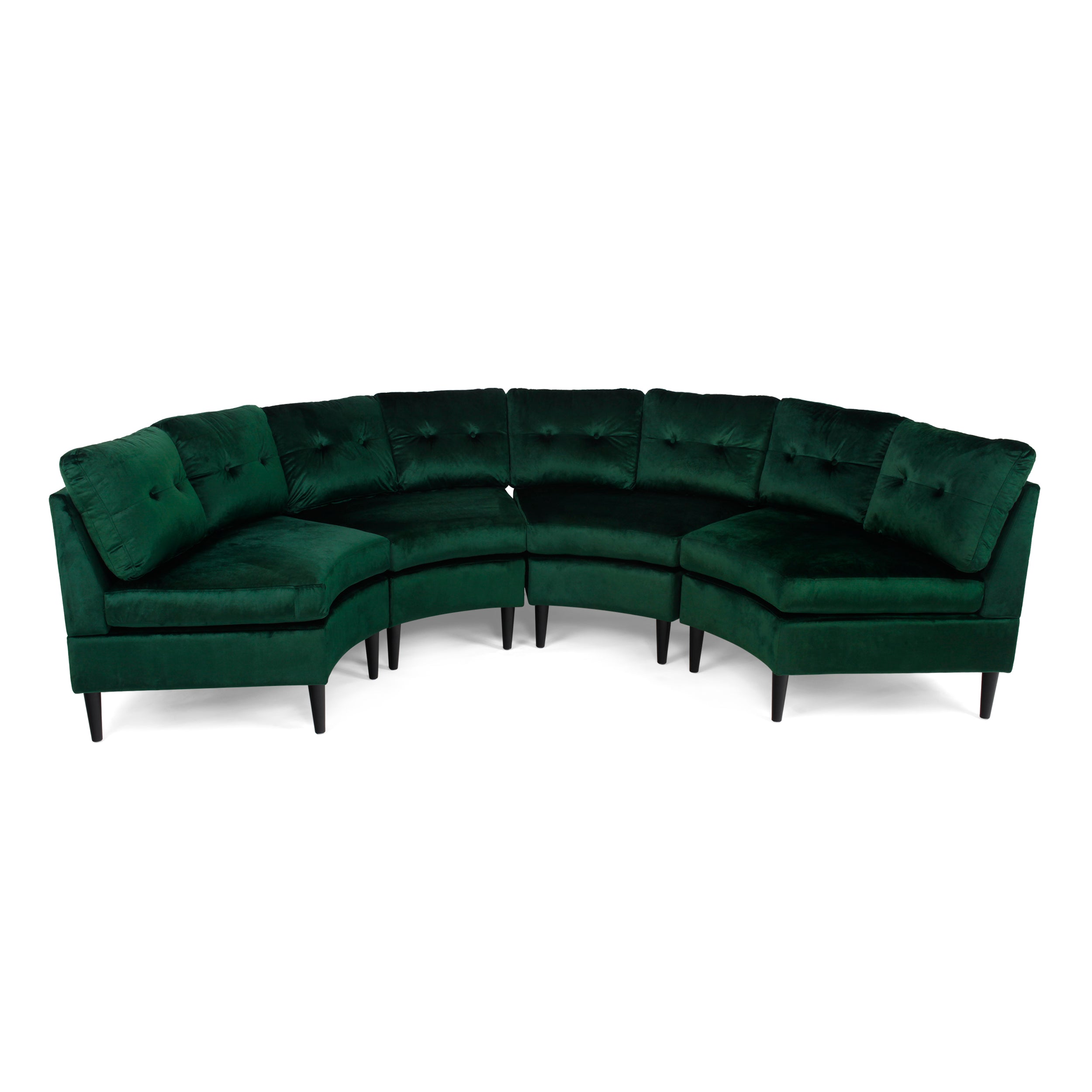 Julian Nora Glam Velvet Modular 4 Seater Sectional