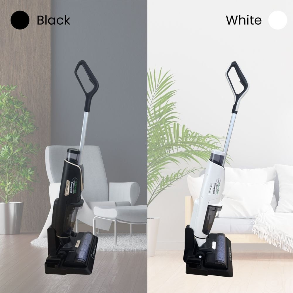 Equator Cordless Self Cleaning Wet/Dry Vacuum Sweep Mop for Hard floors and Carpets with Voice Prompt