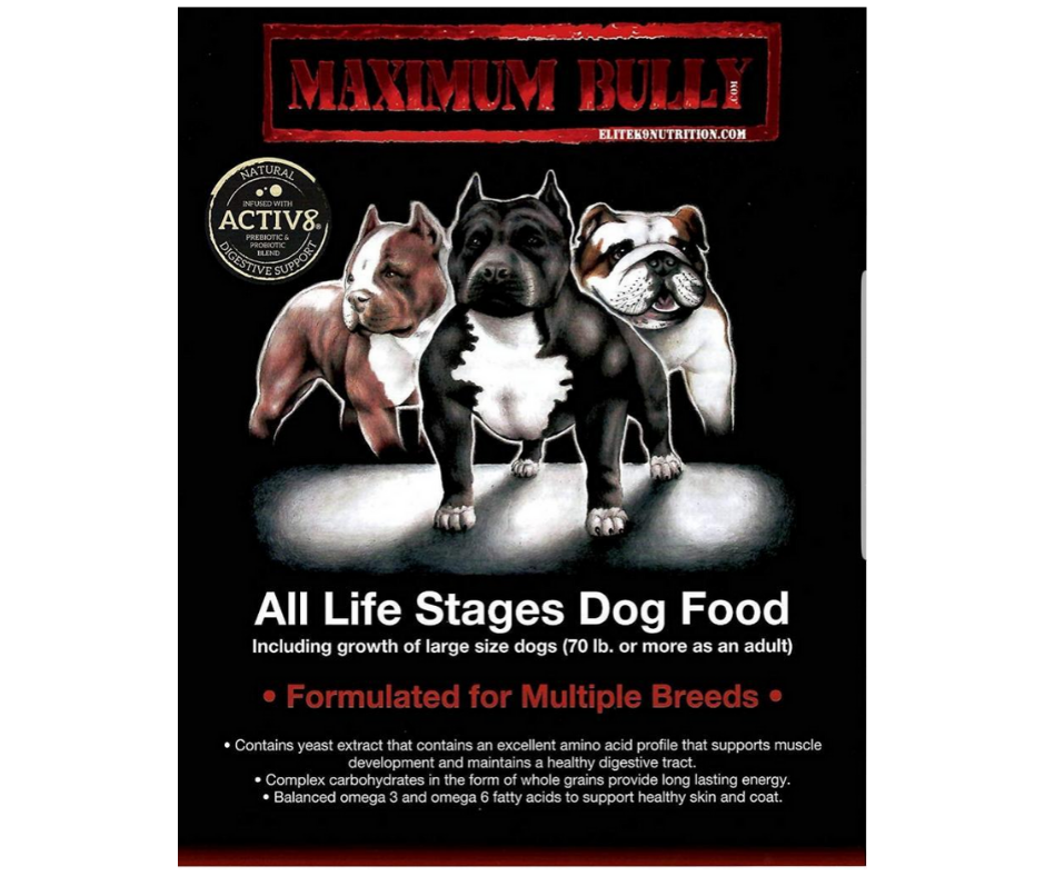 Elite K9 Nutrition - Maximum Bully All Life Stages Formula Dry Dog Foo