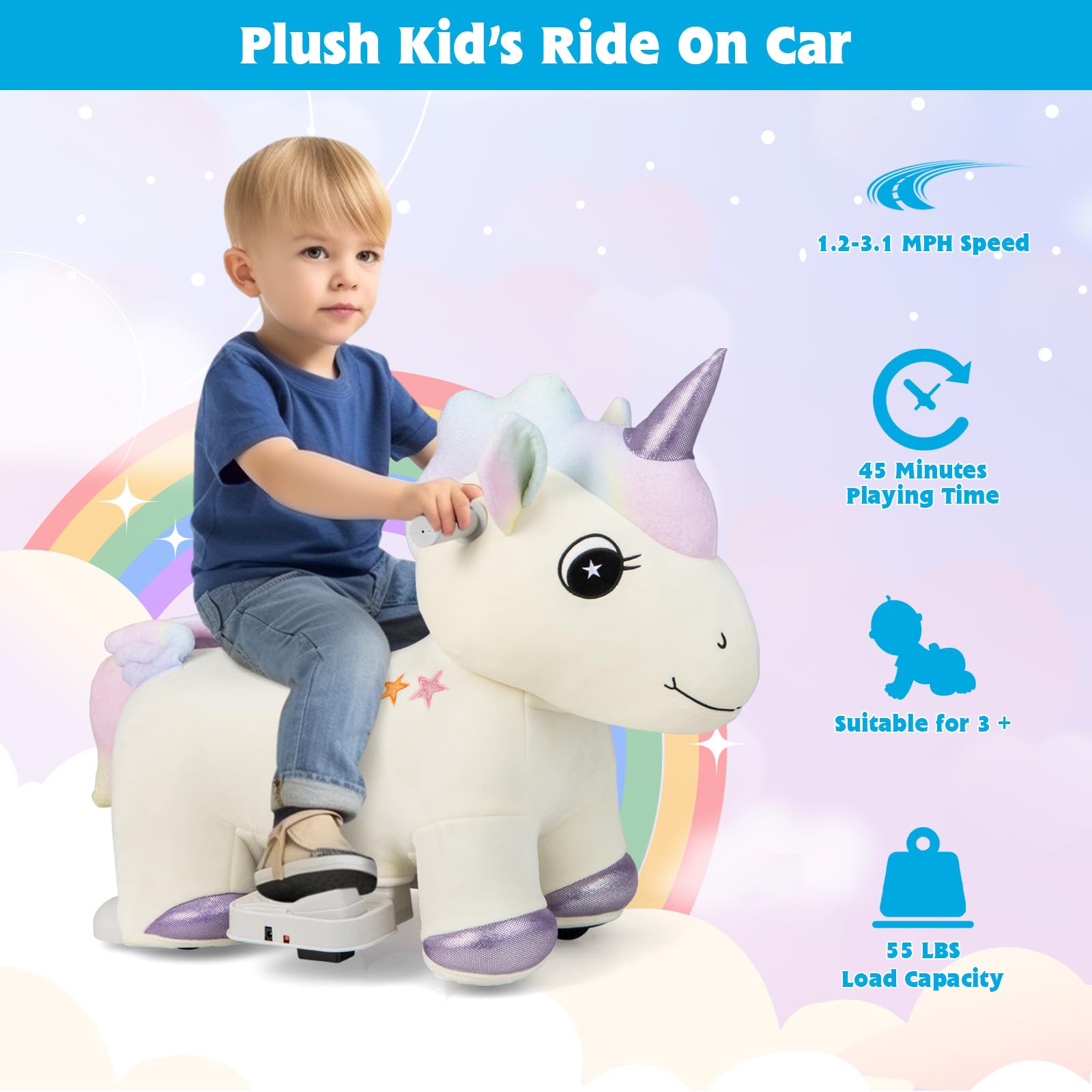 Costzon Kids Ride on Unicorn