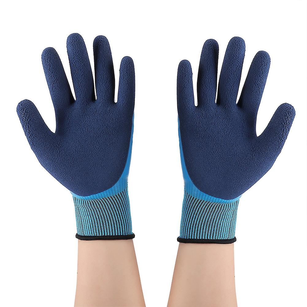 2 Pair Agriculture Garden Working Protective Gloves Non-slip Waterproof Latex Gloves