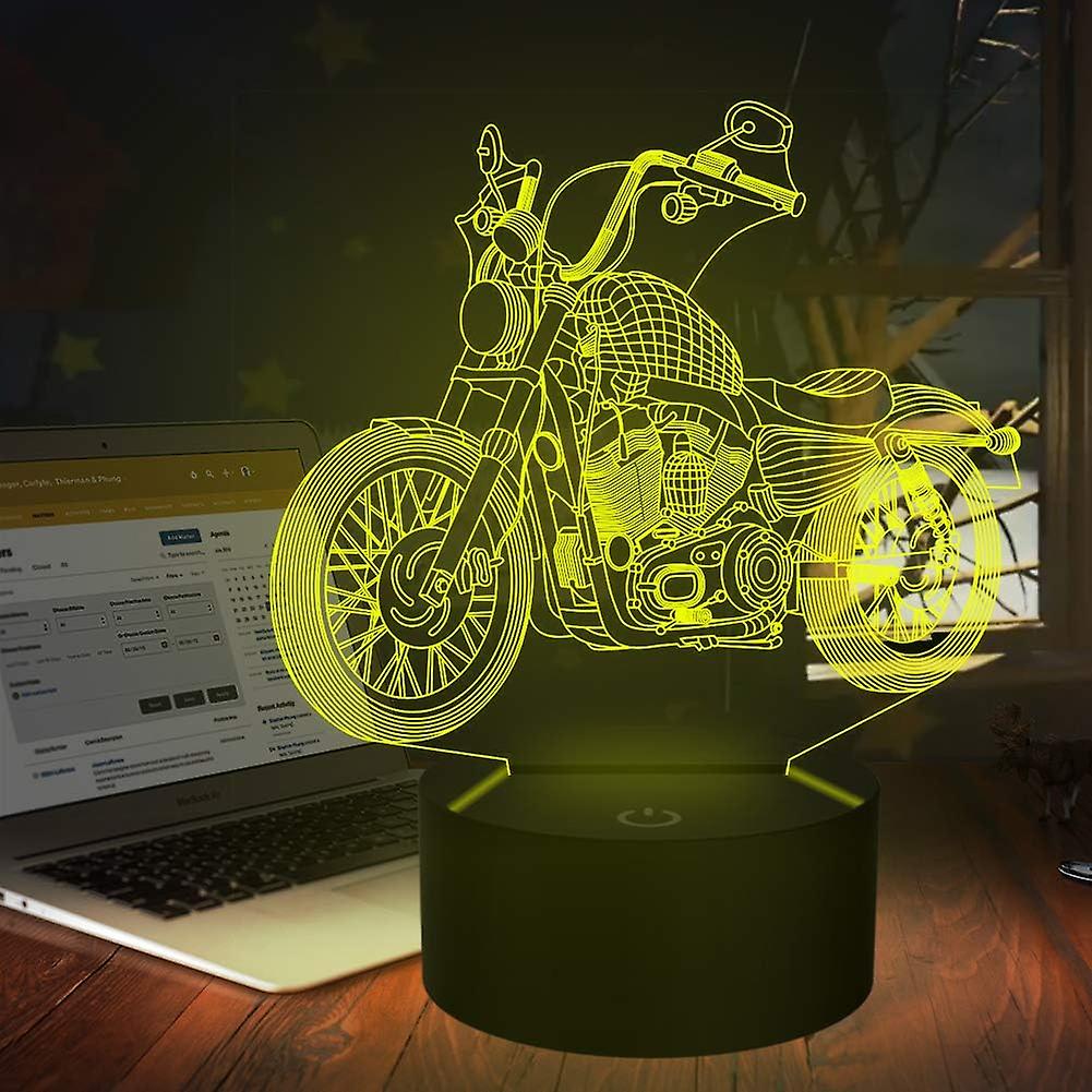 3d Usb Led Night Light Motorcycle Led Lamp 3d Model Sensor Night Light Atmosphere Lamp As Bedroom Decoration