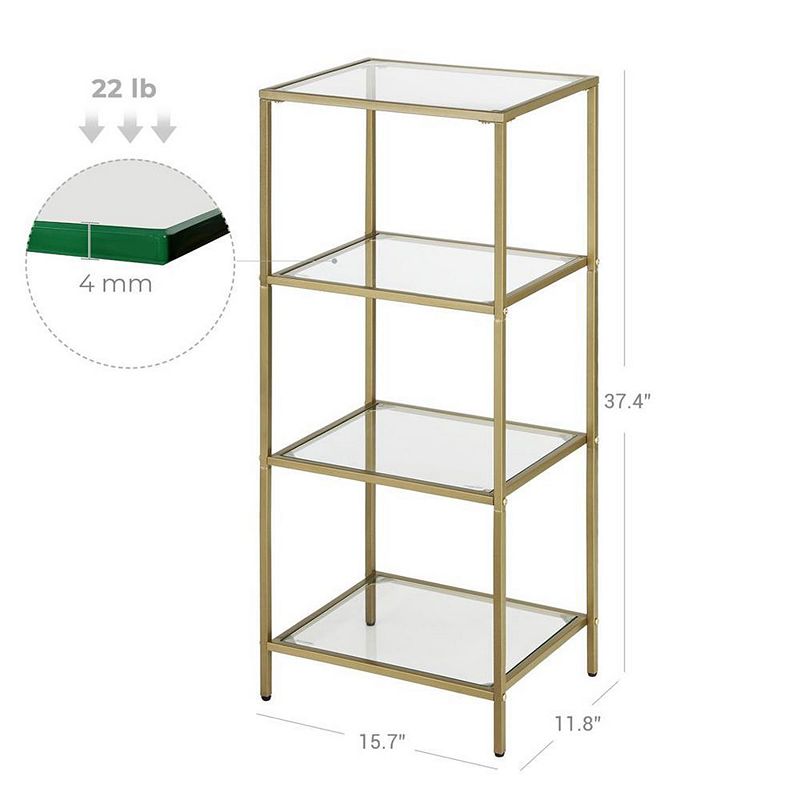 BreeBe Tempered Glass Storage Rack