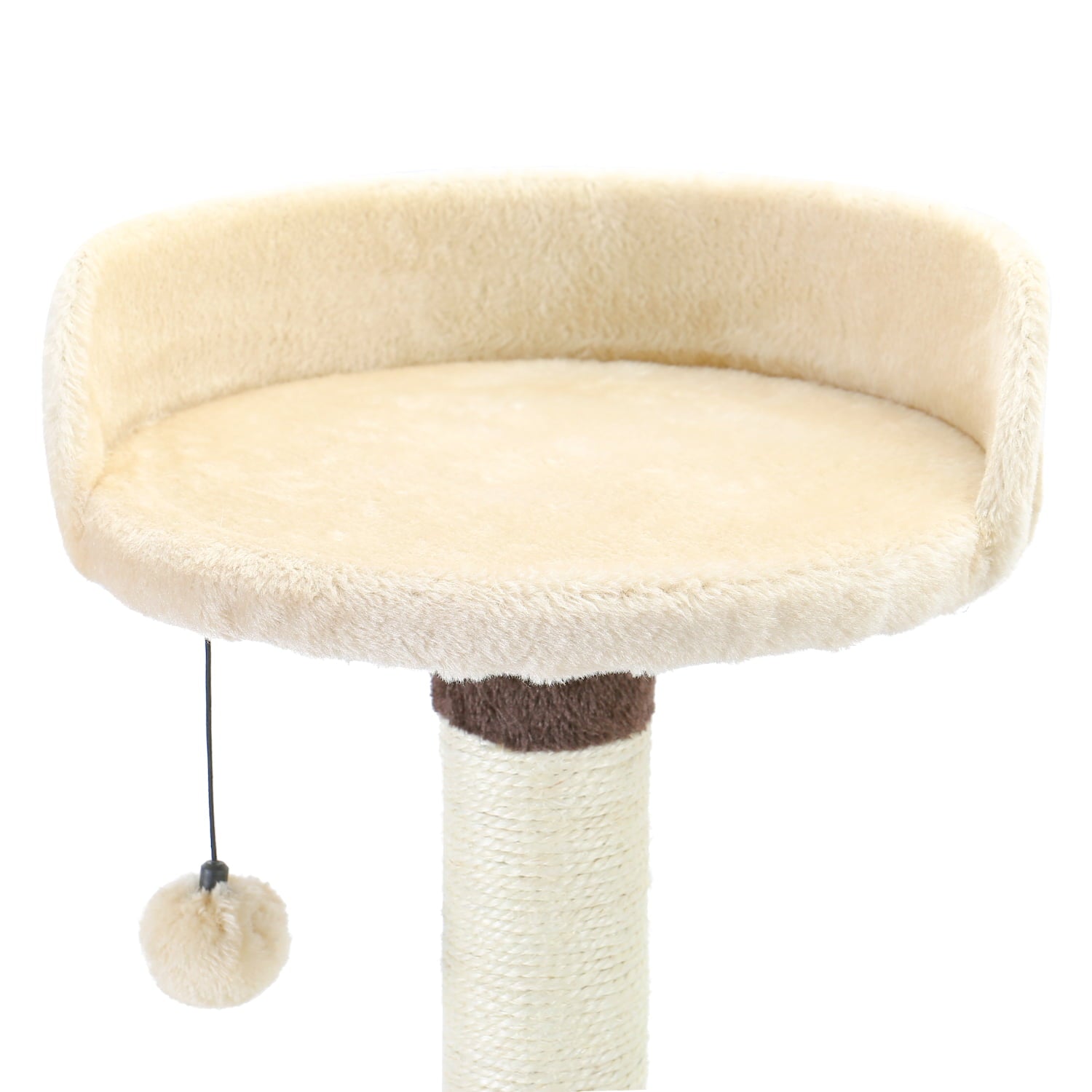 Cat Tree,Kitty Toy Cat Scratching Post Natural Sisals Kitten Activity Tower Condo Stand Luxury Furniture for Small & Medium Cats Beige