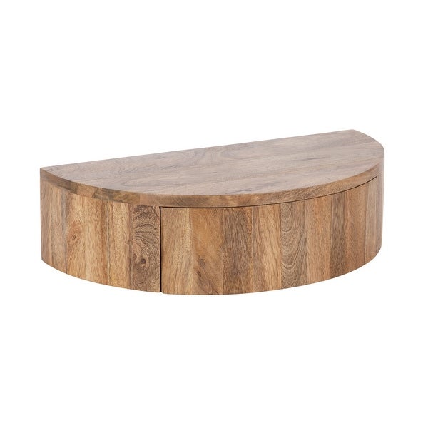 Kate and Laurel Reid Floating Wood Side Table - 20x11x6