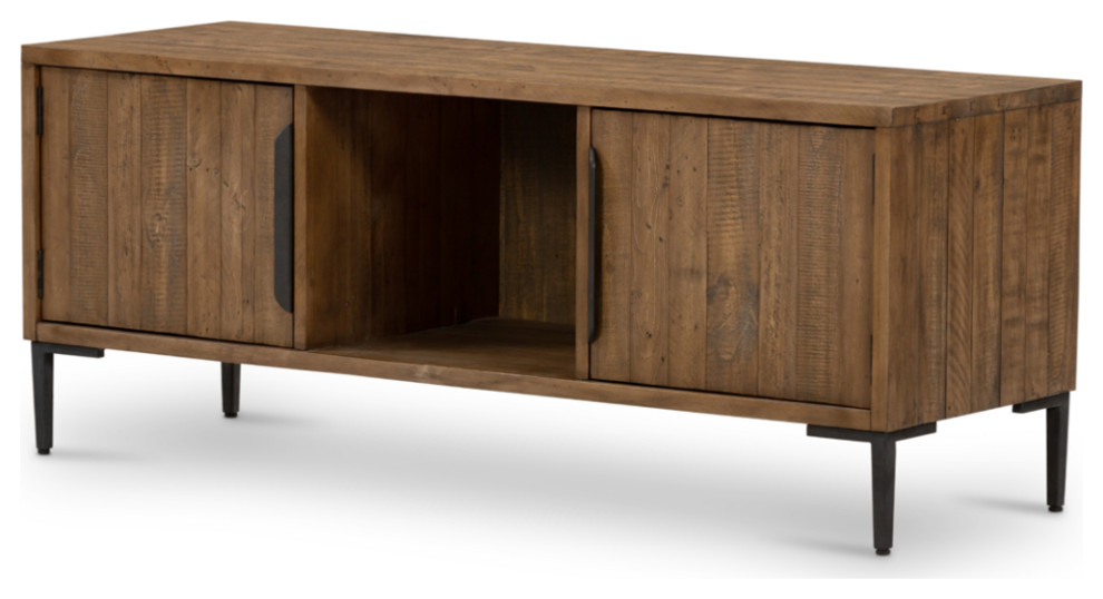 Wilfred 2 Door Media Console   Industrial   Console Tables   by Marco Polo Imports  Houzz