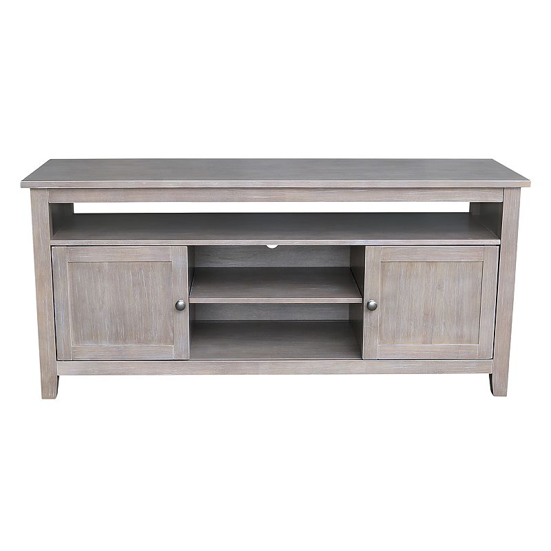 International Concepts Washed Gray Taupe TV Stand