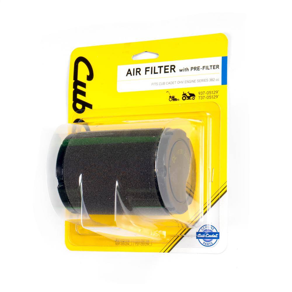 Cub Cadet Air Filter for Cub Cadet 382cc and 439cc Premium OHV Engines with Pre-Filter Included OE# 737-05129 490-200-C070