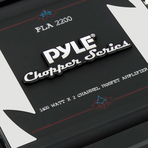 Pyle Chopper Series Pla2200 1 400 watt max 2 channel Bridgeable Class Ab Amp