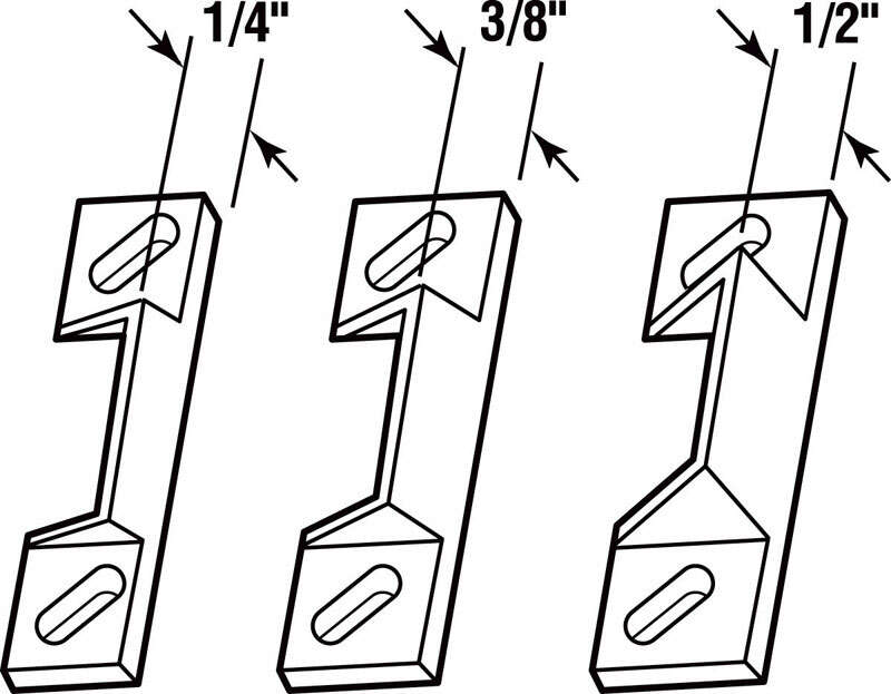 Prime-Line Silver Zinc Die-cast Door Strike 3 pc