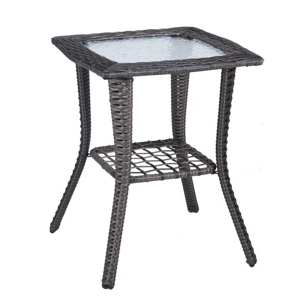 Outdoor Wicker Side Table