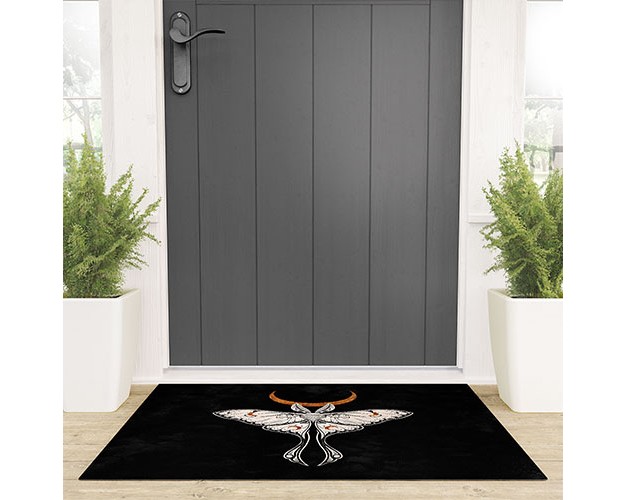 Avenie Celestial Luna Moth Welcome Mat society6