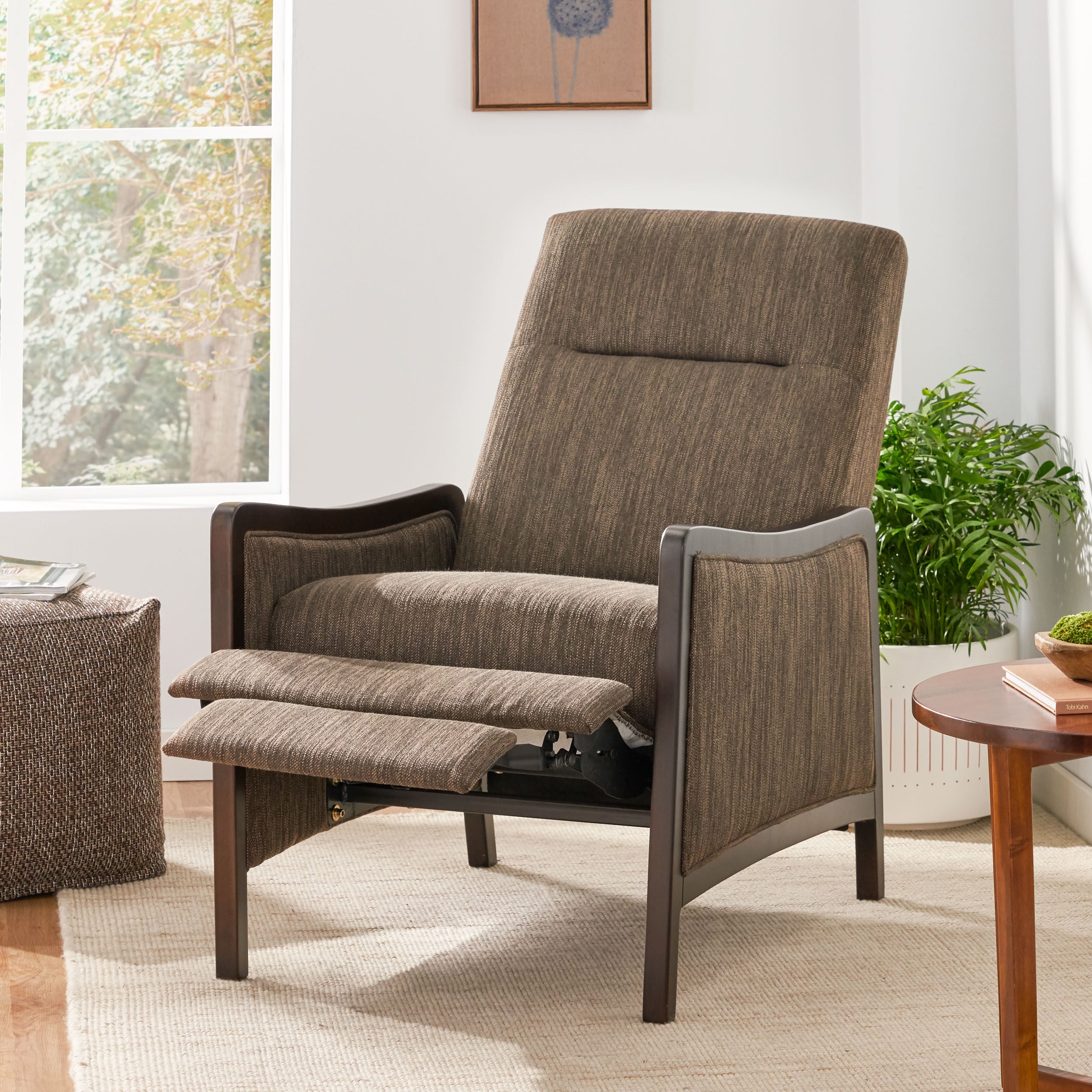 Drury Contemporary Upholstered Pushback Recliner