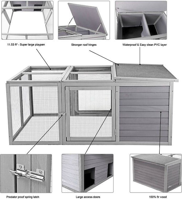 Aivituvin 26-in Chicken Coop