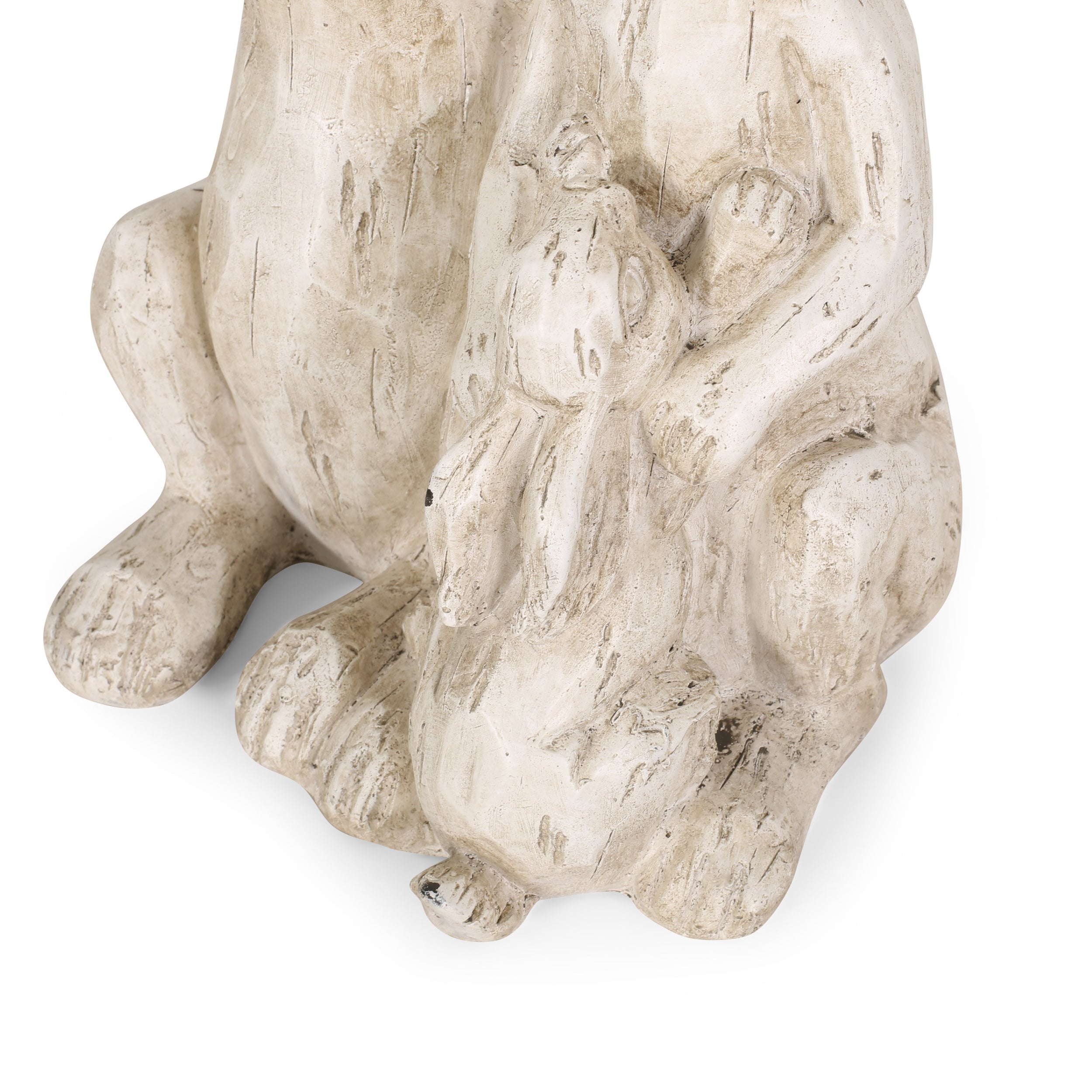 Reser Outdoor Rabbit Family Garden Statue, White