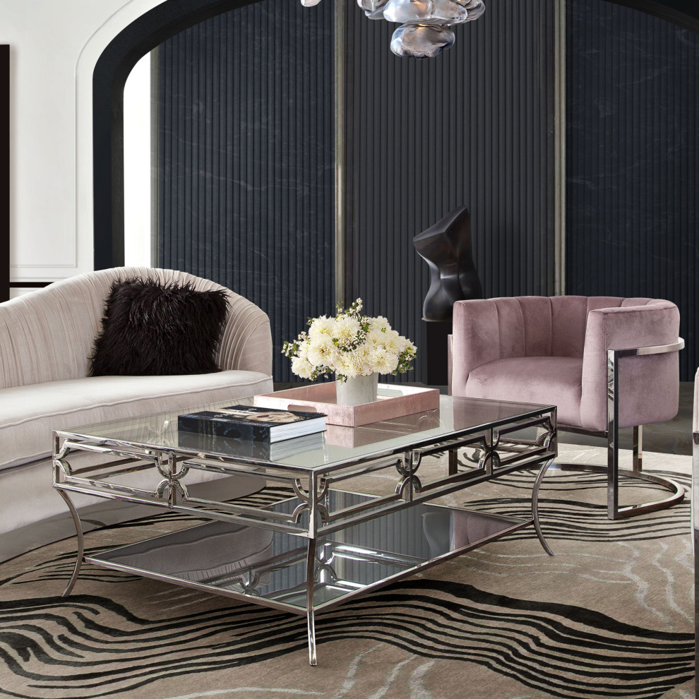 Avalon Cocktail Table  Gray   Contemporary   Coffee Tables   by AMOC  Houzz