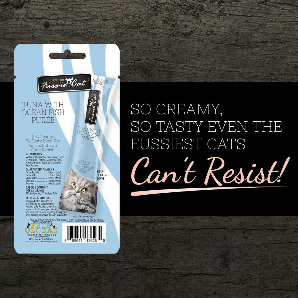 Fussie Cat Puree Tuna  Ocean Fish Cat Treat