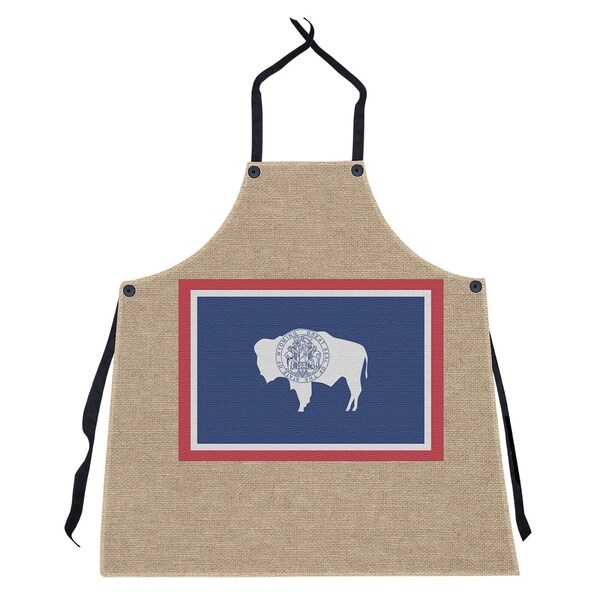 Wyoming State Apron - 27 x 30