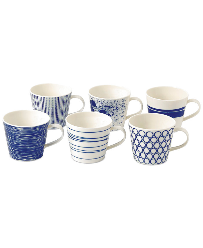 Royal Doulton Pacific Accent Mugs Set of 6