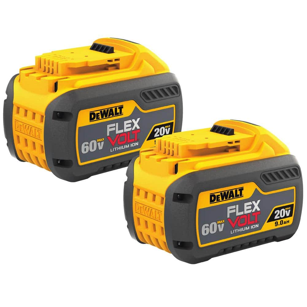 DEWALT FLEXVOLT 20V/60V MAX Lithium-Ion 9.0Ah Battery Pack (2 Pack) DCB609-2